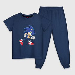 Пижама хлопковая детская Sonic the Hedgehog, цвет: тёмно-синий
