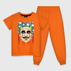 Пижама хлопковая детская The Prodigy: Dali USA, цвет: оранжевый