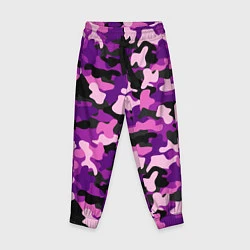 Детские брюки Камуфляж: фиолетовый/розовый