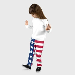 Брюки детские USA Flag, цвет: 3D-принт — фото 2