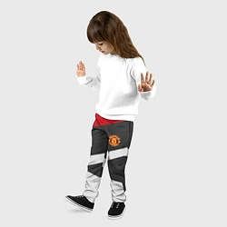 Брюки детские FC Manchester United: Sport Geometry, цвет: 3D-принт — фото 2