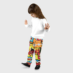 Брюки детские Boom Pop Art, цвет: 3D-принт — фото 2