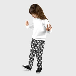 Брюки детские TES: White Pattern, цвет: 3D-принт — фото 2