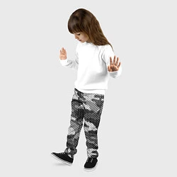 Брюки детские Черный камуфляж, цвет: 3D-принт — фото 2