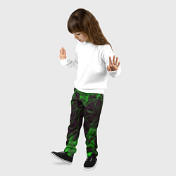 Брюки детские GREEN STRIPES, цвет: 3D-принт — фото 2