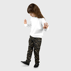 Брюки детские Versace Леопарды и цепи, цвет: 3D-принт — фото 2