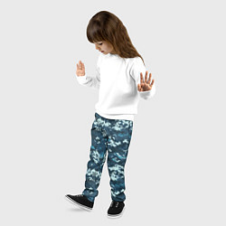 Брюки детские Пиксельный камуфляж полиции, цвет: 3D-принт — фото 2