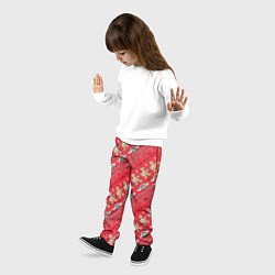 Брюки детские Friends Новогодний с пряниками, цвет: 3D-принт — фото 2