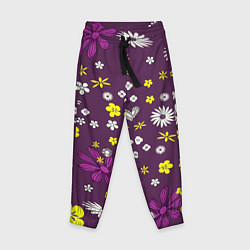 Детские брюки Цвета цветов дизайн
