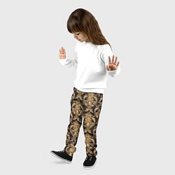 Брюки детские Versace золотые узоры, цвет: 3D-принт — фото 2