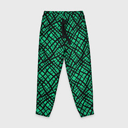 Детские брюки Абстрактный зелено-черный узор