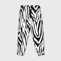 Детские брюки Черно-белая зебра