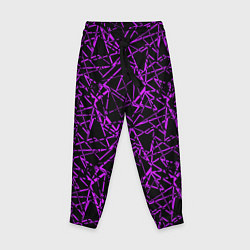 Детские брюки Фиолетово-черный абстрактный узор