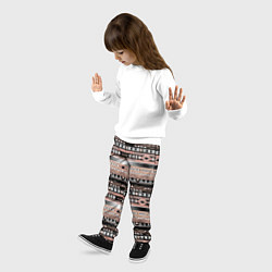 Брюки детские Полосатый этнический орнамент, цвет: 3D-принт — фото 2