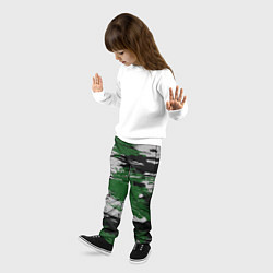 Брюки детские Green Paint Splash, цвет: 3D-принт — фото 2