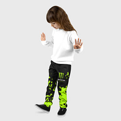 Брюки детские Monster Energy green, цвет: 3D-принт — фото 2