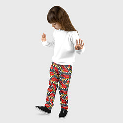 Брюки детские Спидвей Гонки, цвет: 3D-принт — фото 2