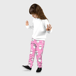 Брюки детские ЛАЛАФАНФАН на розовом фоне, цвет: 3D-принт — фото 2