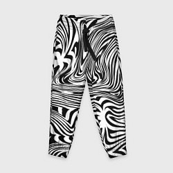 Детские брюки Сумасшедшая зебра Абстрактный узор с извилистыми л