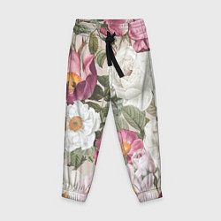 Детские брюки Цветы Розовый Сад Пион и Роз