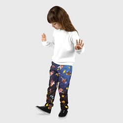 Брюки детские Смайлики-руки 3D Emoji Hands, цвет: 3D-принт — фото 2