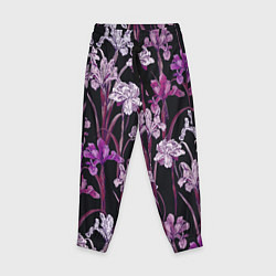 Детские брюки Цветы Фиолетовые Ирисы
