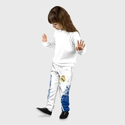 Брюки детские Реал Мадрид краска, цвет: 3D-принт — фото 2
