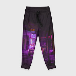 Детские брюки Неоновый ночной переход - Фиолетовый