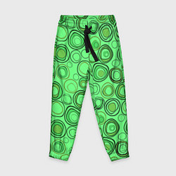 Детские брюки Ярко-зеленый неоновый абстрактный узор