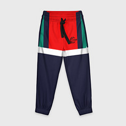 Детские брюки FIRM синий с зелеными плечами