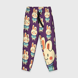 Детские брюки Зайцы в куртках