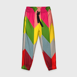 Детские брюки Разноцветный ромбический абстрактный паттерн