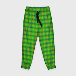 Детские брюки Шотландка зеленая крупная