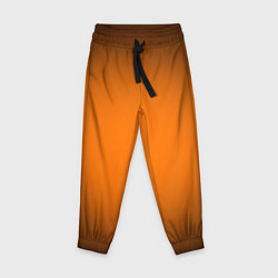 Детские брюки Кислотный оранжевый с градиентом