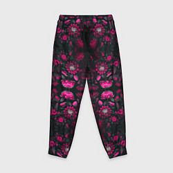 Детские брюки Ярко-розовые неоновые лилии
