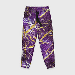 Детские брюки Фиолетовые и золотые блестки
