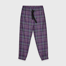 Детские брюки Джентльмены Шотландка темно-фиолетовая