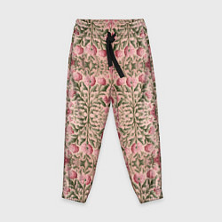 Детские брюки Переплетение из розовых цветов