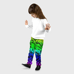 Брюки детские Камуфляж спектр, цвет: 3D-принт — фото 2