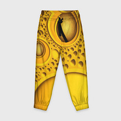 Детские брюки Желтая объемная текстура