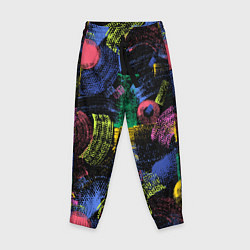 Детские брюки Яркие абстрактые формы с текстурой
