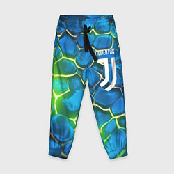 Брюки детские Juventus blue green neon, цвет: 3D-принт