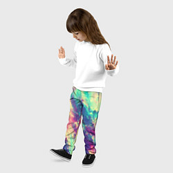 Брюки детские Яркая футболка кислота, цвет: 3D-принт — фото 2