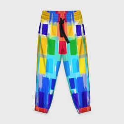 Детские брюки Colorful strips - pop art - vogue