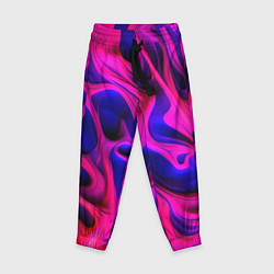 Брюки детские Pink blue abstract, цвет: 3D-принт
