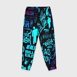 Детские брюки Billie Eilish neon pattern
