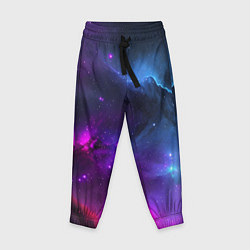 Детские брюки Бескрайний космос фиолетовый