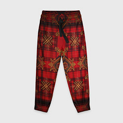 Детские брюки Красная шотландская клетка royal stewart