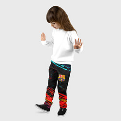 Брюки детские Barcelona краски, цвет: 3D-принт — фото 2