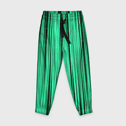 Детские брюки Абстракция полосы зелёные